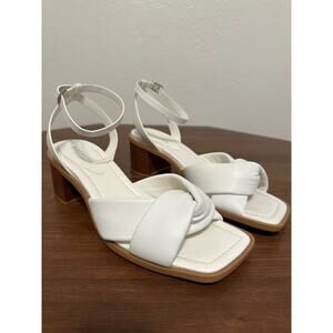 Alex Marie Sandals Shoes Heal 9.5M Ankle Strap Open Toe White New Bridal